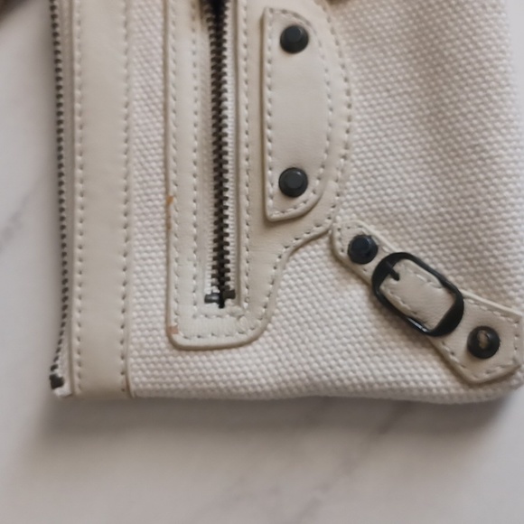 Balenciaga small Canvas & Leather Pouch Coin purse - Picture 2 of 6